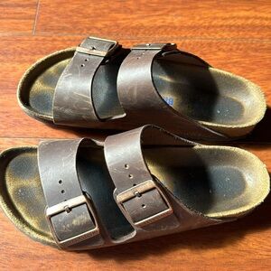Birkenstock Arizona oiled leather in Habana size 37